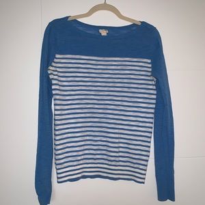 [JCrew] Striped Sweater - light weight, boat neck